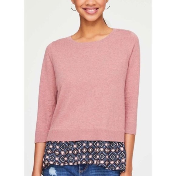 LOFT Sweaters - LOFT Mixed Media Sweater